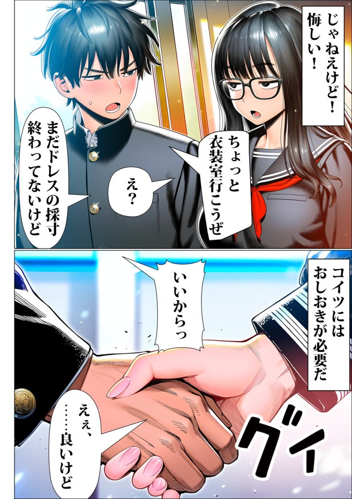 【エロ漫画】罰ゲームで地味ブスに嘘告白したら、孕ませちゃって結婚することになった2 15ページ目