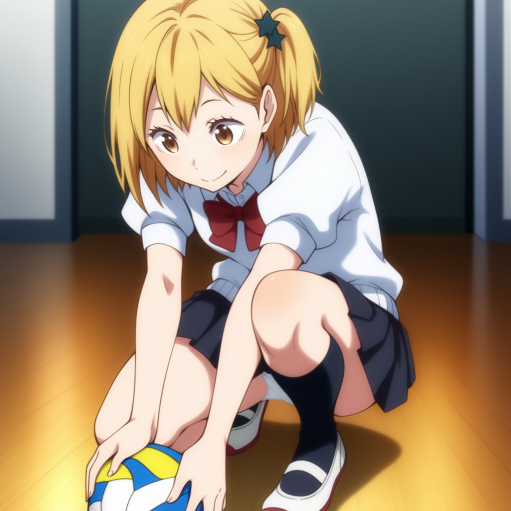 【二次エロ】女の子のしゃがみパンチラを拝もう 15枚目