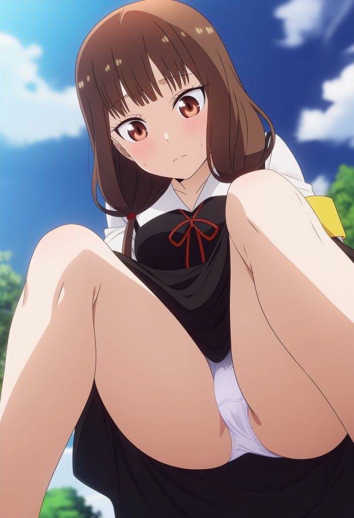 【二次エロ】女の子のしゃがみパンチラを拝もう 5枚目