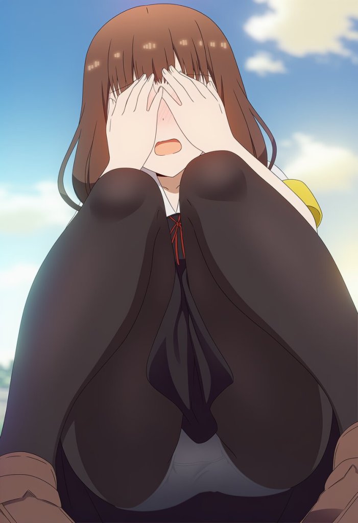 【二次エロ】女の子のしゃがみパンチラを拝もう 1枚目