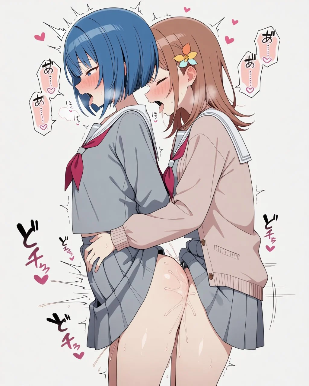 【二次エロ】みのりと遥がふたなりｾｯｸｽしてるエロ画像