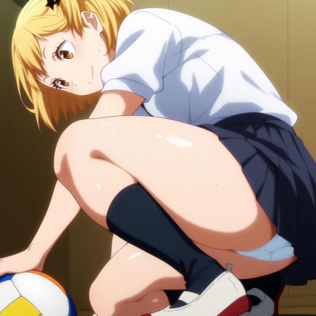 【二次エロ】女の子のしゃがみパンチラを拝もう 16枚目