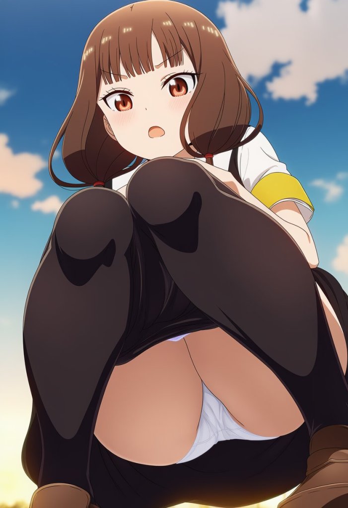 【二次エロ】女の子のしゃがみパンチラを拝もう 3枚目