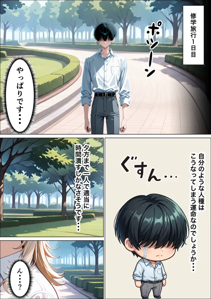【エロ漫画】童貞陰キャの僕がクールギャルとマジックミラー車で生ハメセックスした話