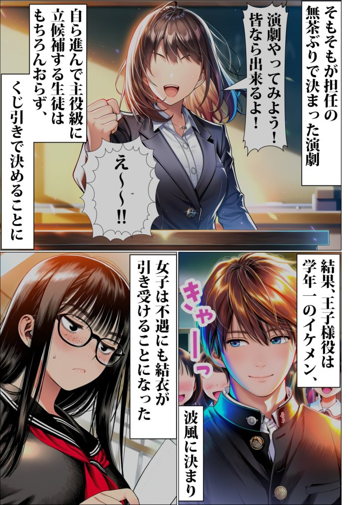 【エロ漫画】罰ゲームで地味ブスに嘘告白したら、孕ませちゃって結婚することになった2 10ページ目