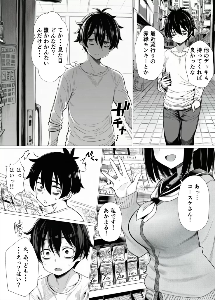 【エロ漫画】SNSで知り合ったカードゲーム女子がSSR美少女だった件