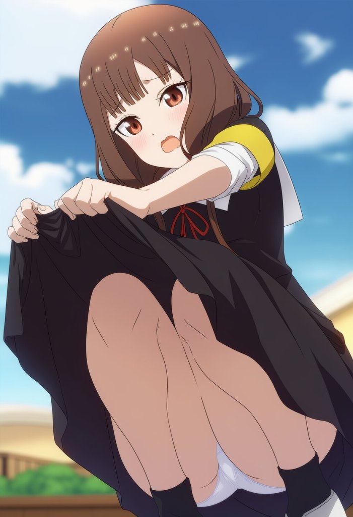 【二次エロ】女の子のしゃがみパンチラを拝もう 6枚目