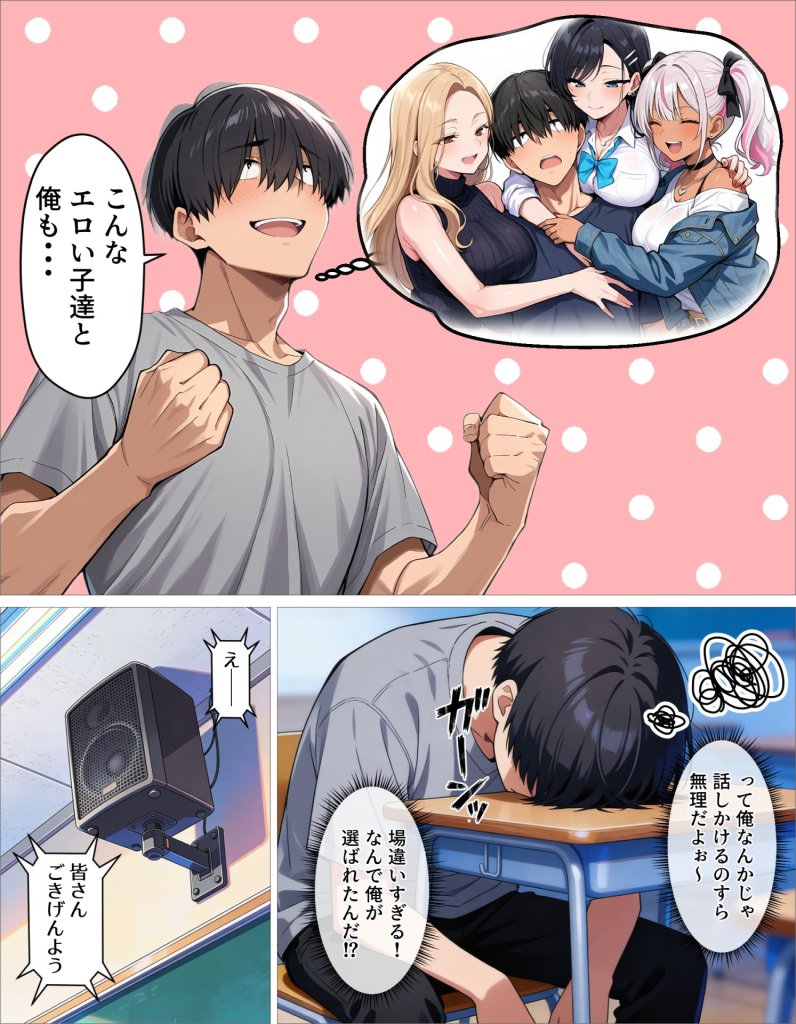 【エロ漫画】ギャル上等〜「セックスOK」の恋愛リアリティーショーで童貞が巨根無双する話〜 10ページ目