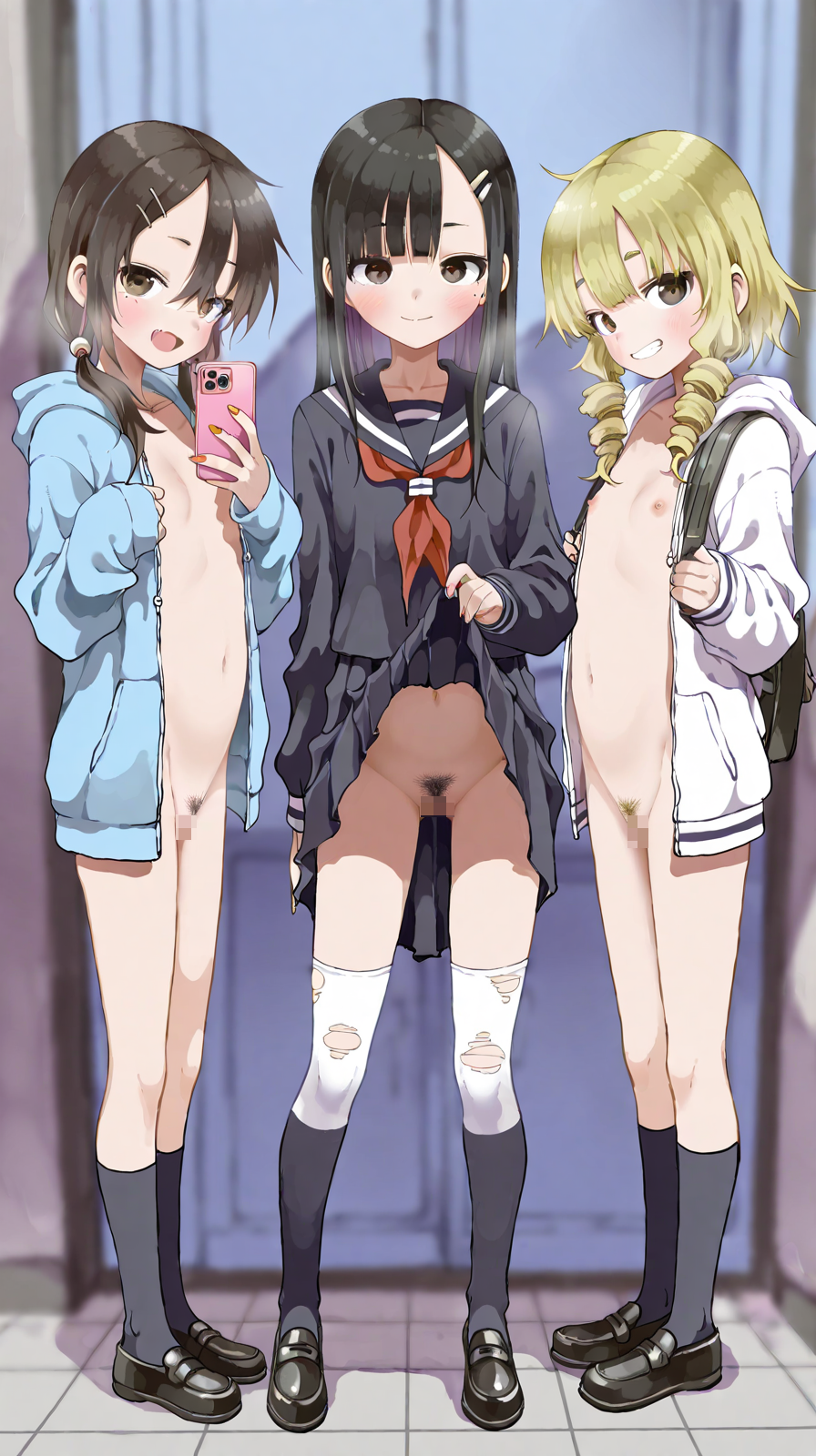 【二次エロ】性に開放的な学校生活送ってるおんなのこたち♥