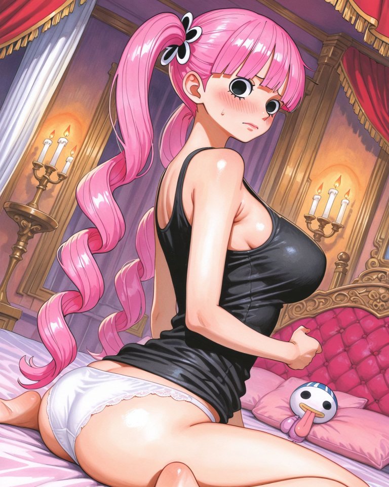 【二次エロ】ペローナとベッドでハメハメするエロ画像集