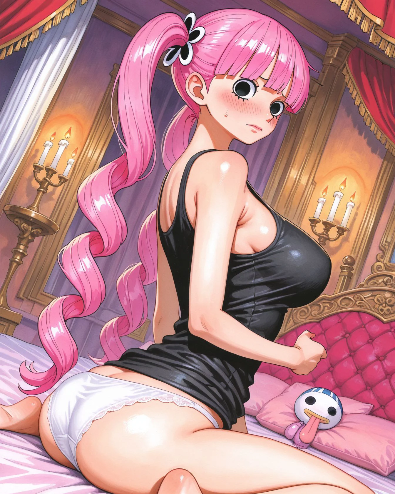 【二次エロ】ペローナとベッドでハメハメするエロ画像集