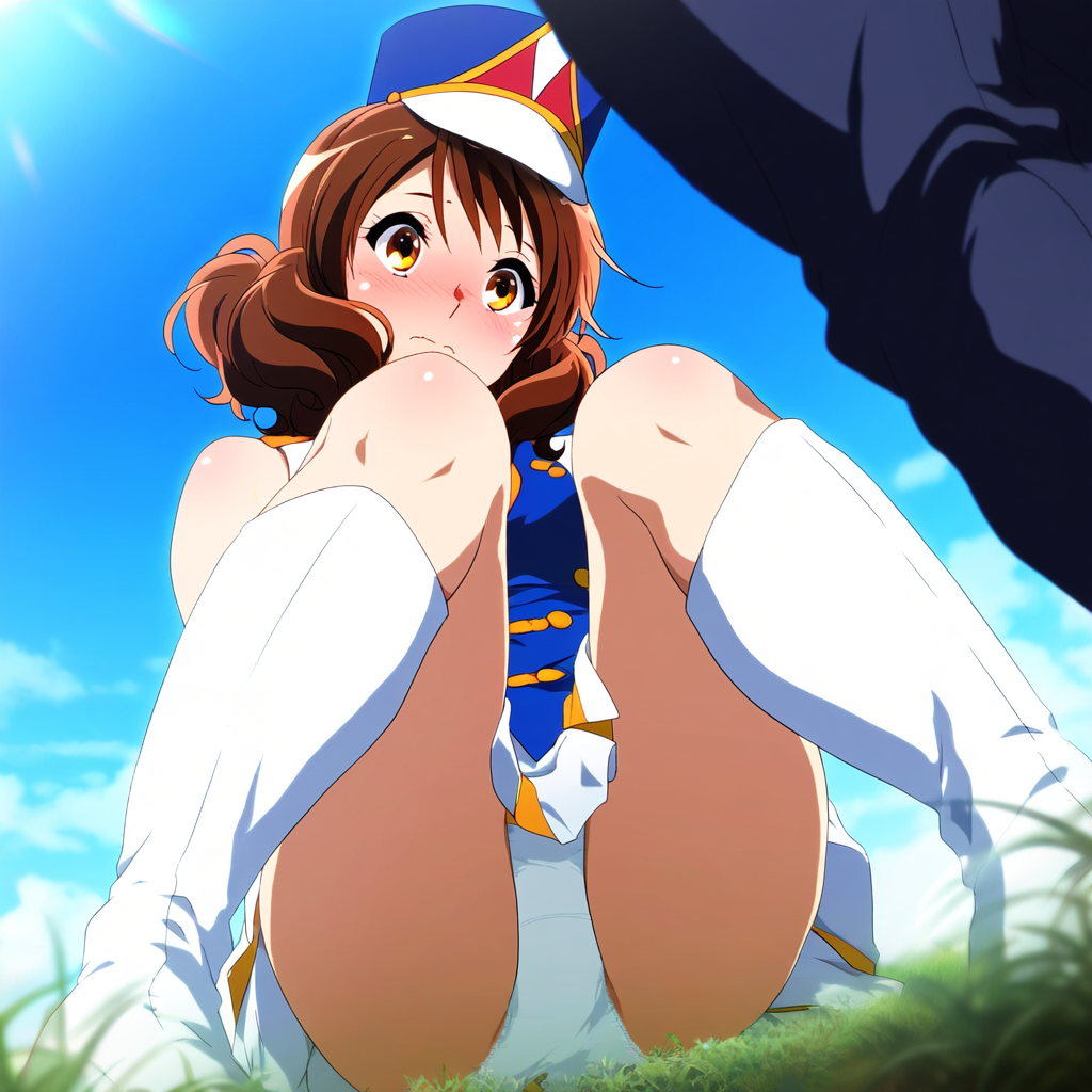 【響け!】黄前久美子のおパンツがはっきり見えちゃうエロ画像