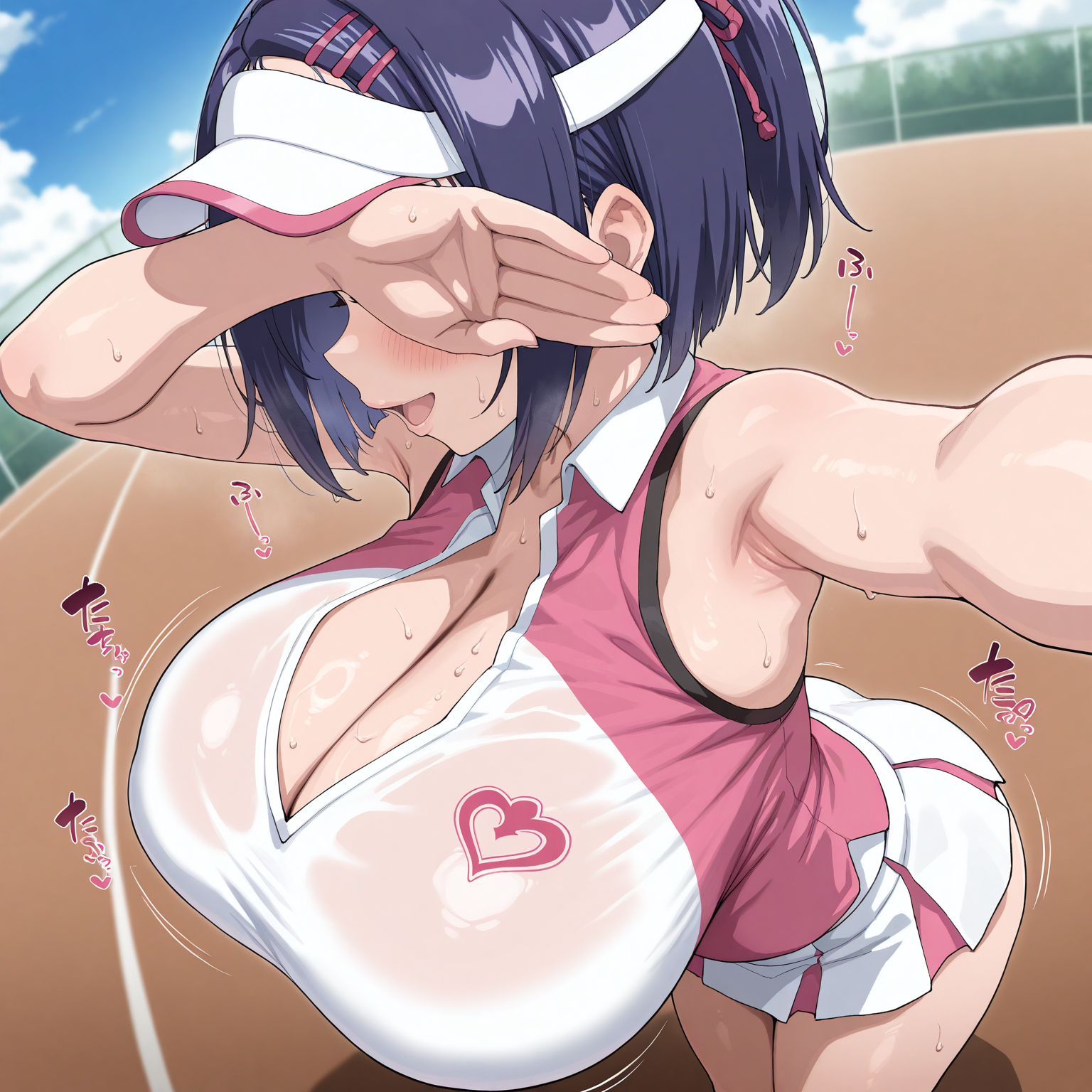 スポーティな衣装でおっさんとエッチする春菜ちゃん♥ (1/20)