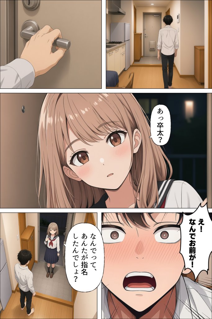 【エロ漫画】指名は卒アルの中で  卒業アルバムに載っている元同級生しか在籍していないデリヘル店