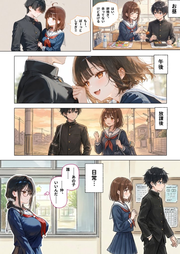 【エロ漫画】部活の清楚後輩となし崩しで処女童貞エッチしたら、実はドスケベだった2〜2週間我慢したらご褒美生エッチ〜