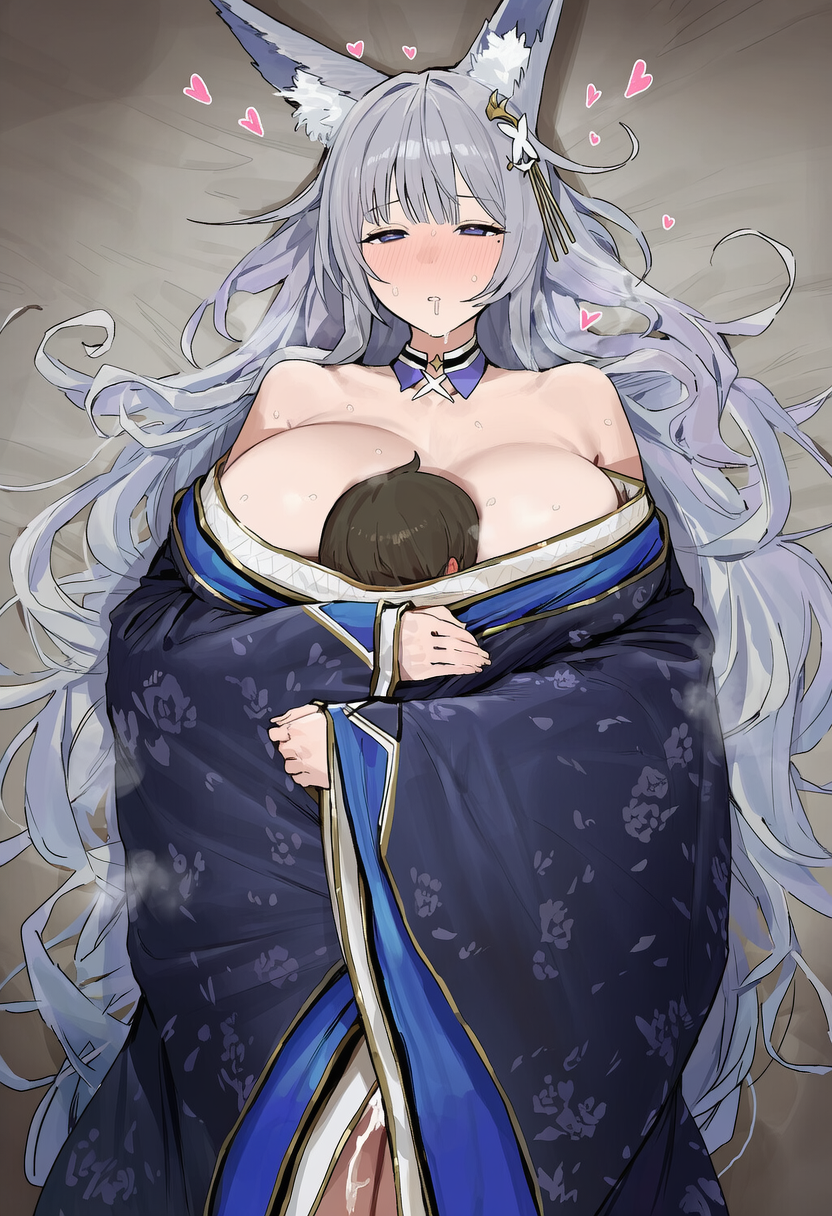 信濃ママの服の中でばぶばぶえっち (12/13)