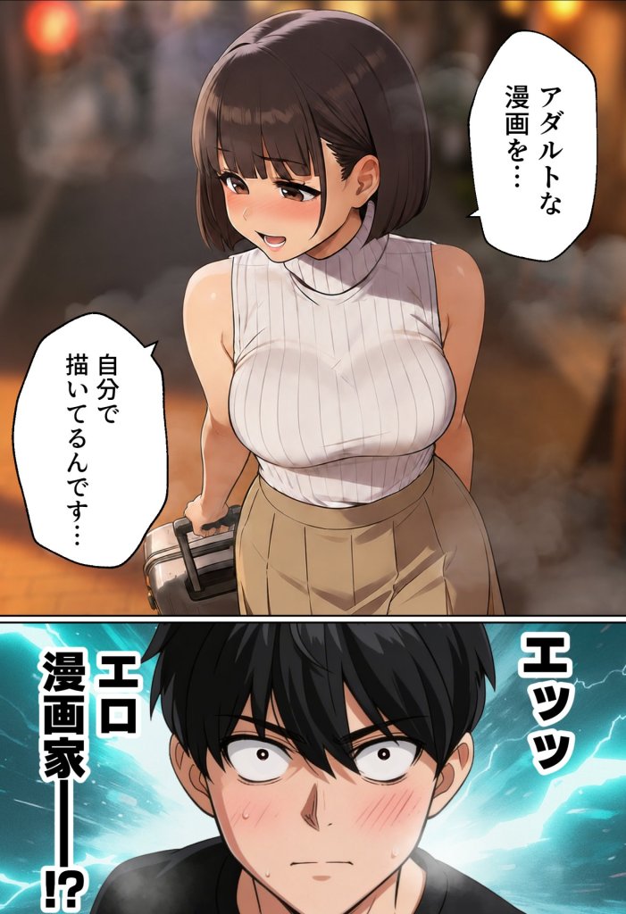 【エロ漫画】マチアプでコミケ帰りのムチムチ女エロ漫画家とマッチして、エロ漫画みたいなセックスした話www
