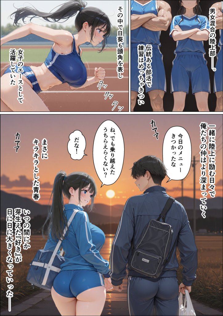 【エロ漫画】BSS〜ずっと好きだった陸上部エース〜他人棒でメス堕ち済みだった話