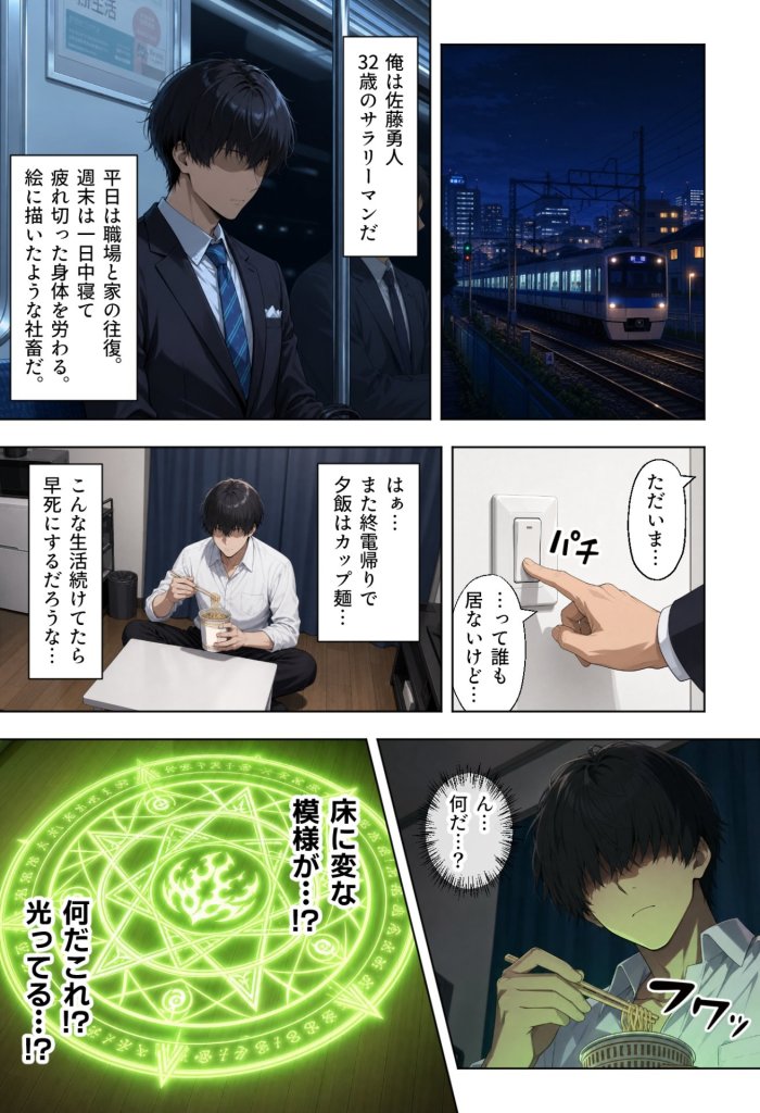 【エロ漫画】前世の嫁は爆乳エルフママ〜限界社畜な俺が全肯定甘やかセックスで癒される話〜 1ページ目