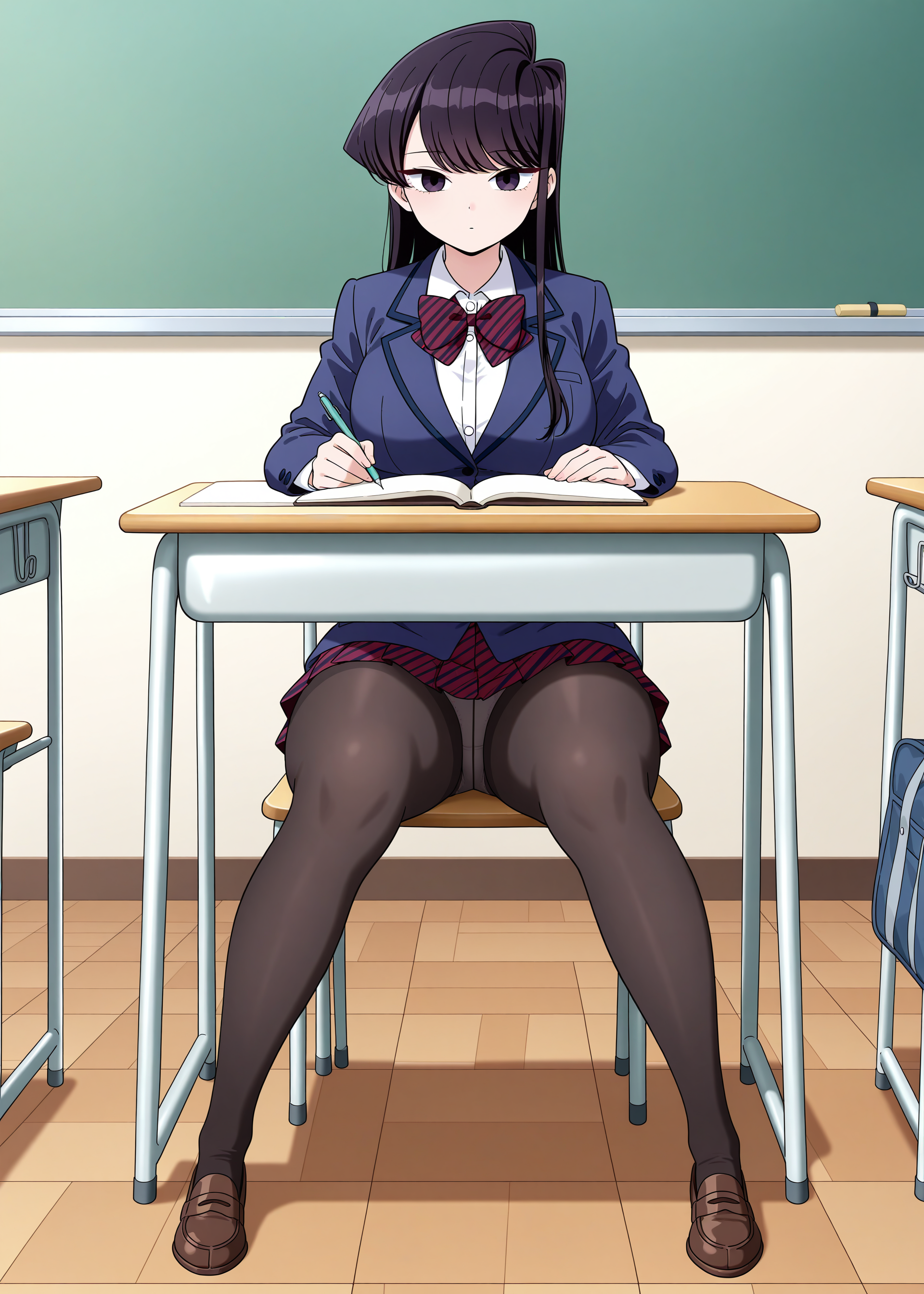 古見さんの机の下パンチラ (2/6)