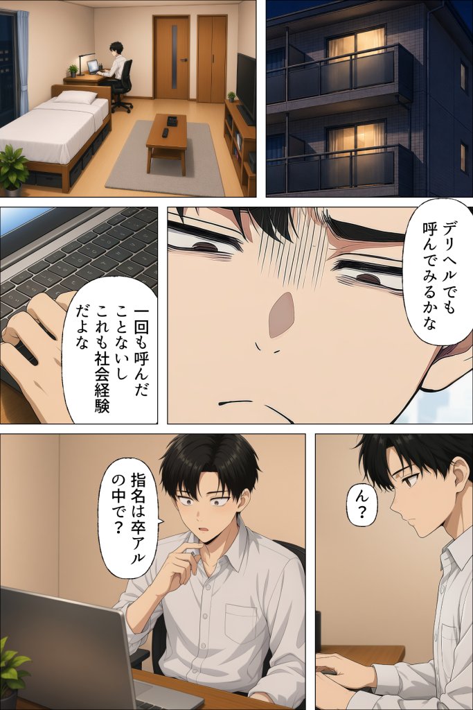 【エロ漫画】指名は卒アルの中で  卒業アルバムに載っている元同級生しか在籍していないデリヘル店