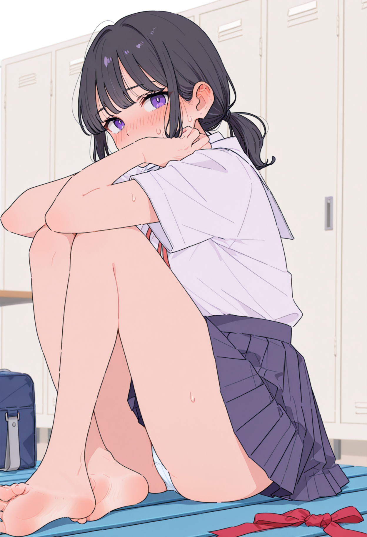 陸上女子足コキ 制服 (4/8)