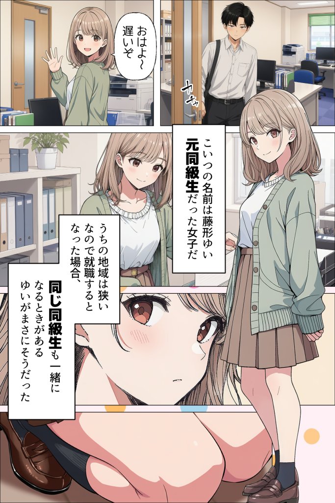 【エロ漫画】指名は卒アルの中で  卒業アルバムに載っている元同級生しか在籍していないデリヘル店