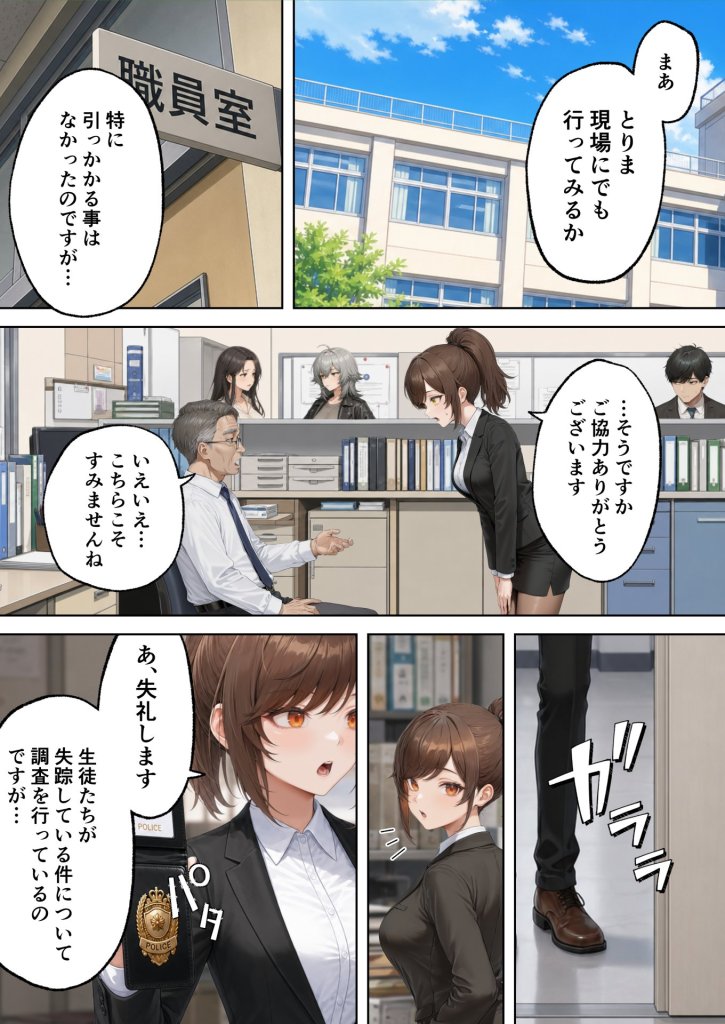 【エロ漫画】目隠師〜女刑事を連れ去って目隠し拘束調教する男〜【新人刑事肉人形化編】