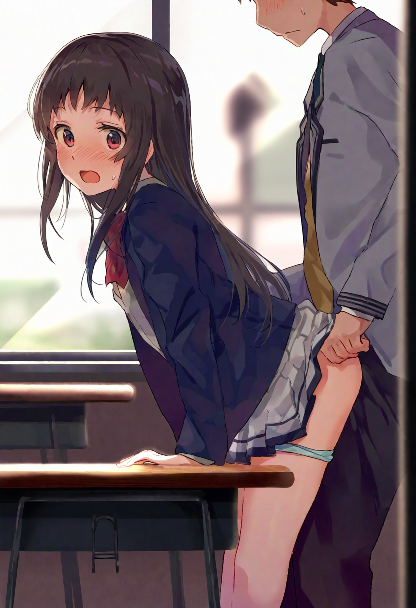 【二次エロ】学校でえっちしてるのバレちゃう女の子たち