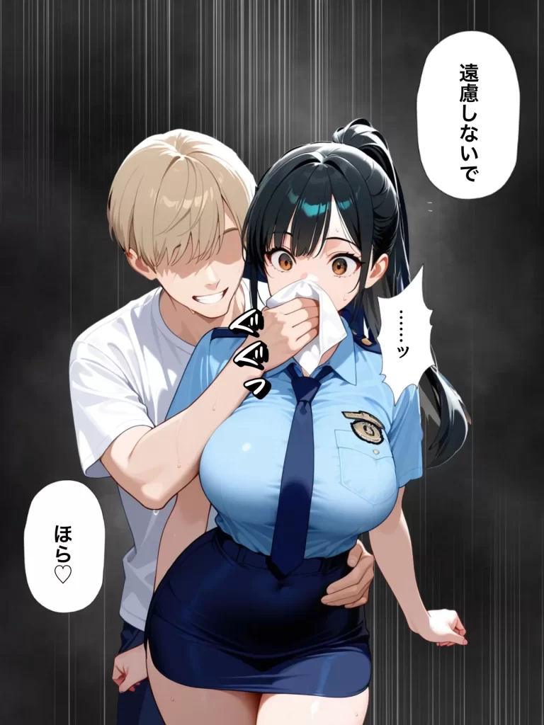 【エロ漫画】男嫌いな新卒警官を監&times;してマゾメス化させた結果