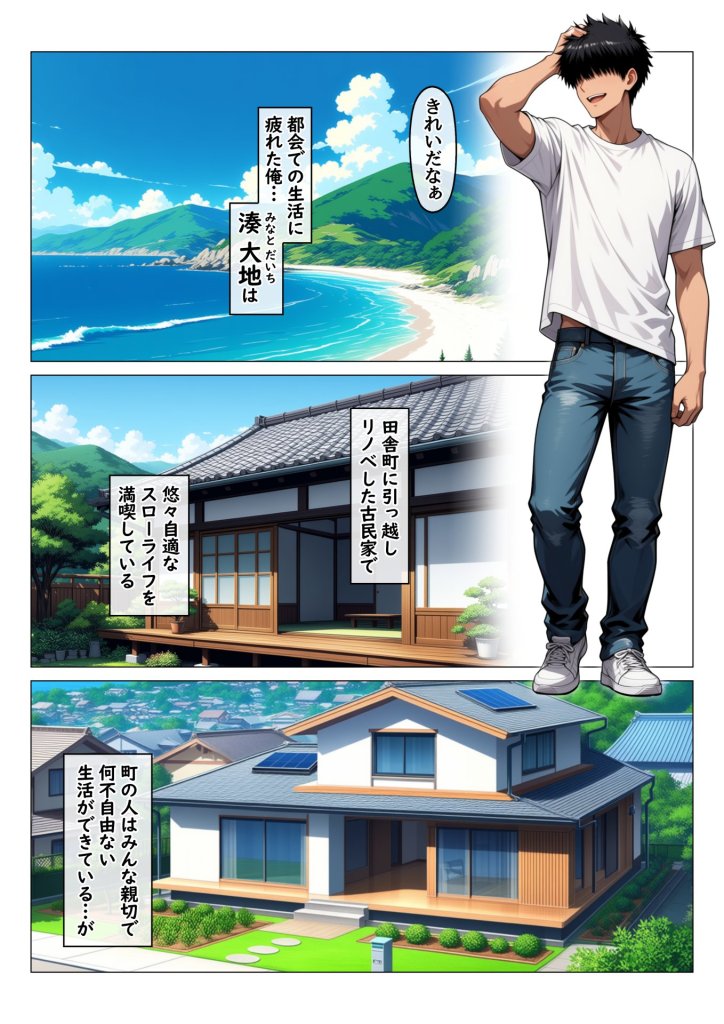 【エロ漫画】田舎町のどすけべおばさん達とハーレムスローライフ 8ページ目