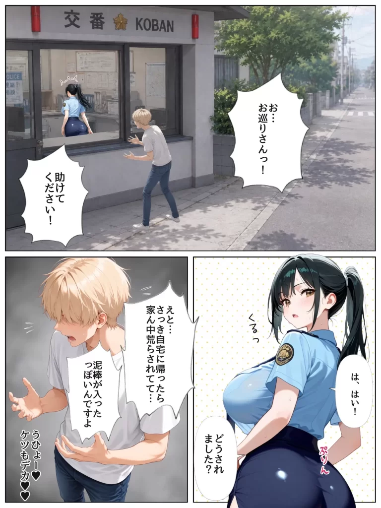 【エロ漫画】男嫌いな新卒警官を監&times;してマゾメス化させた結果