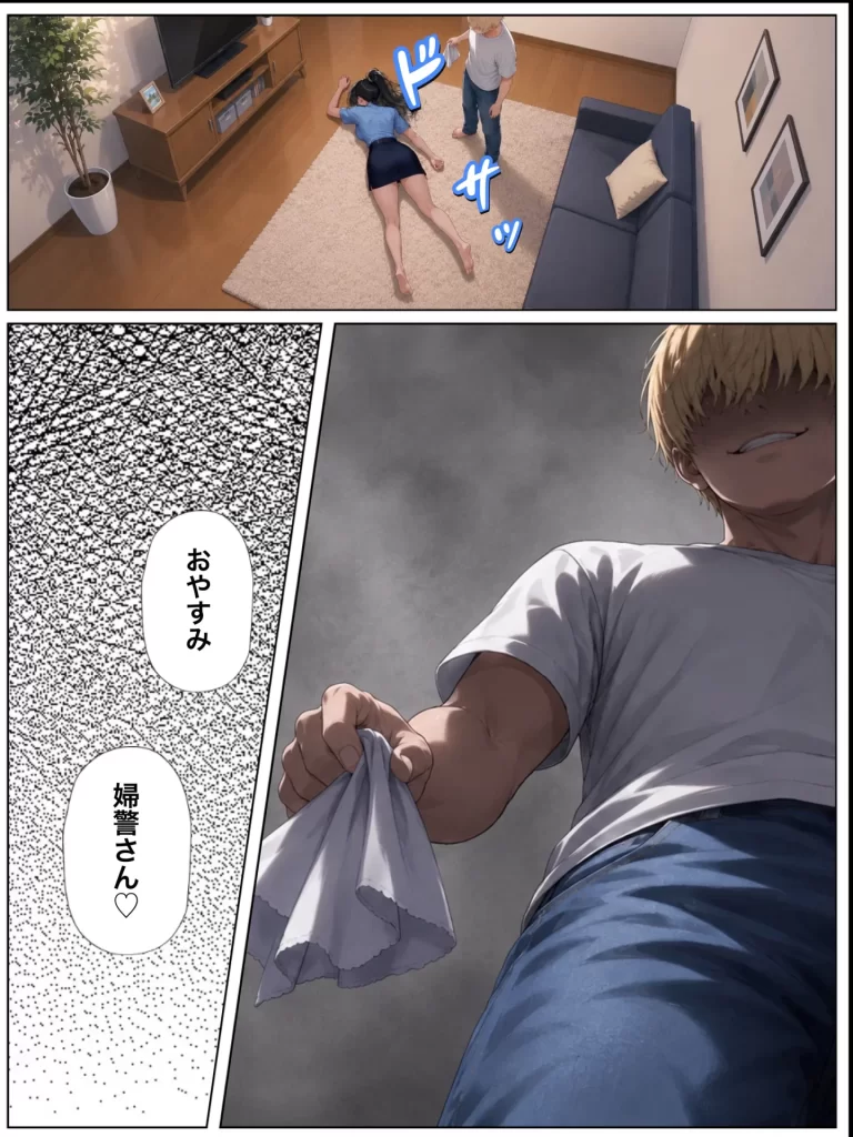 【エロ漫画】男嫌いな新卒警官を監&times;してマゾメス化させた結果