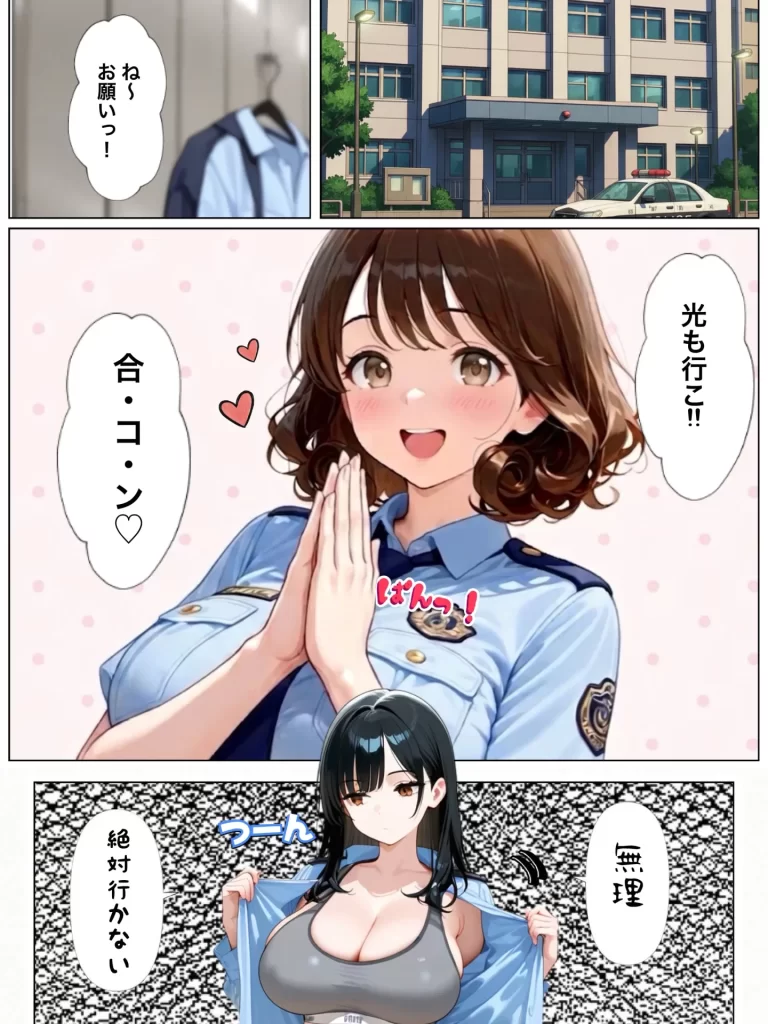 【エロ漫画】男嫌いな新卒警官を監&times;してマゾメス化させた結果