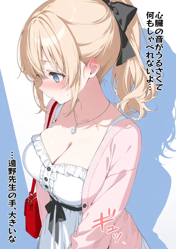 【エロ漫画】高嶺の花だって恋したい！-高嶺の花な先輩教師とマチアプでマッチして恋人になる話-
