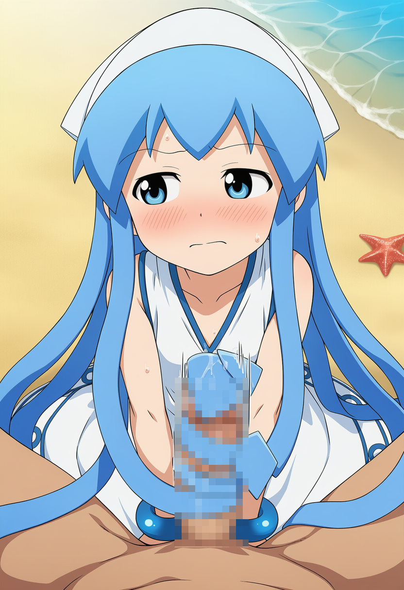 イカ娘/触手コキ (6/14)
