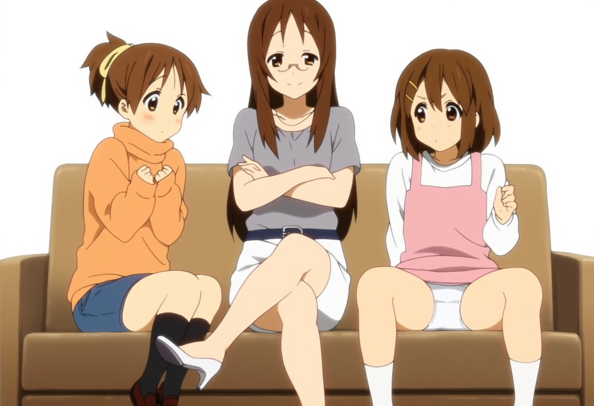 【画像】平沢姉妹とさわ子先生のおぱんつ・・・