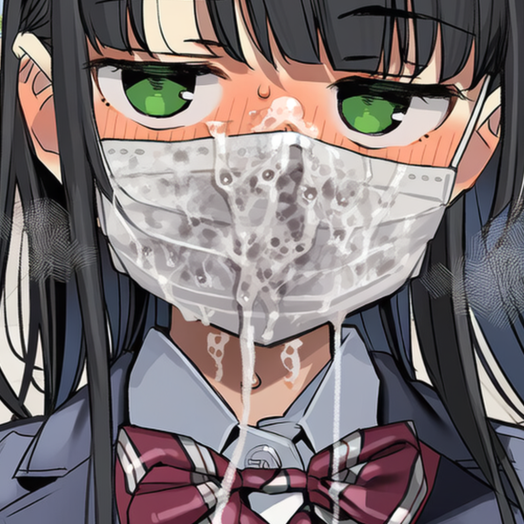 【二次エロ】ザーメンマスク登校する女の子たち