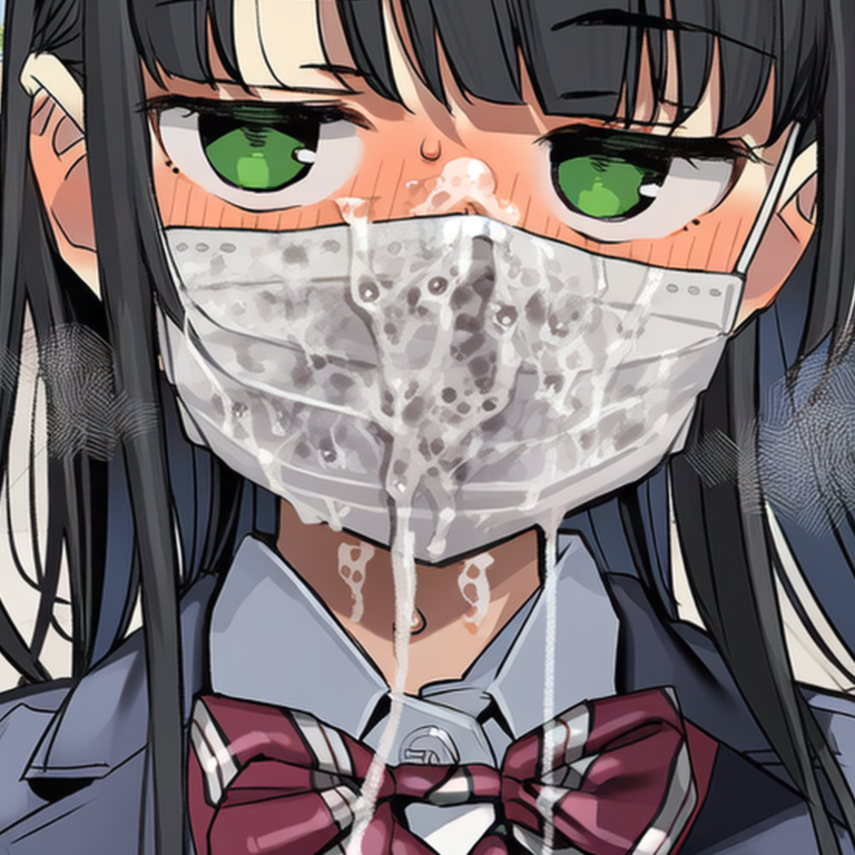 【二次エロ】ザーメンマスク登校する女の子たち