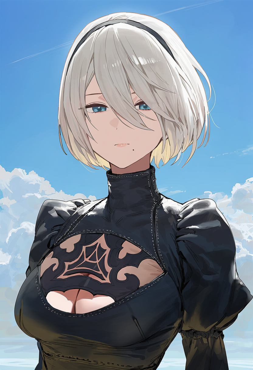 ヨルハA型二号・ヨルハ二号B型(ニーアオートマタ)|2B&A2 おねショタ3p (2/20)
