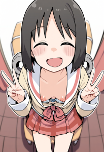 【画像】東雲なのちゃんの胸チラおっぱい&hearts;
