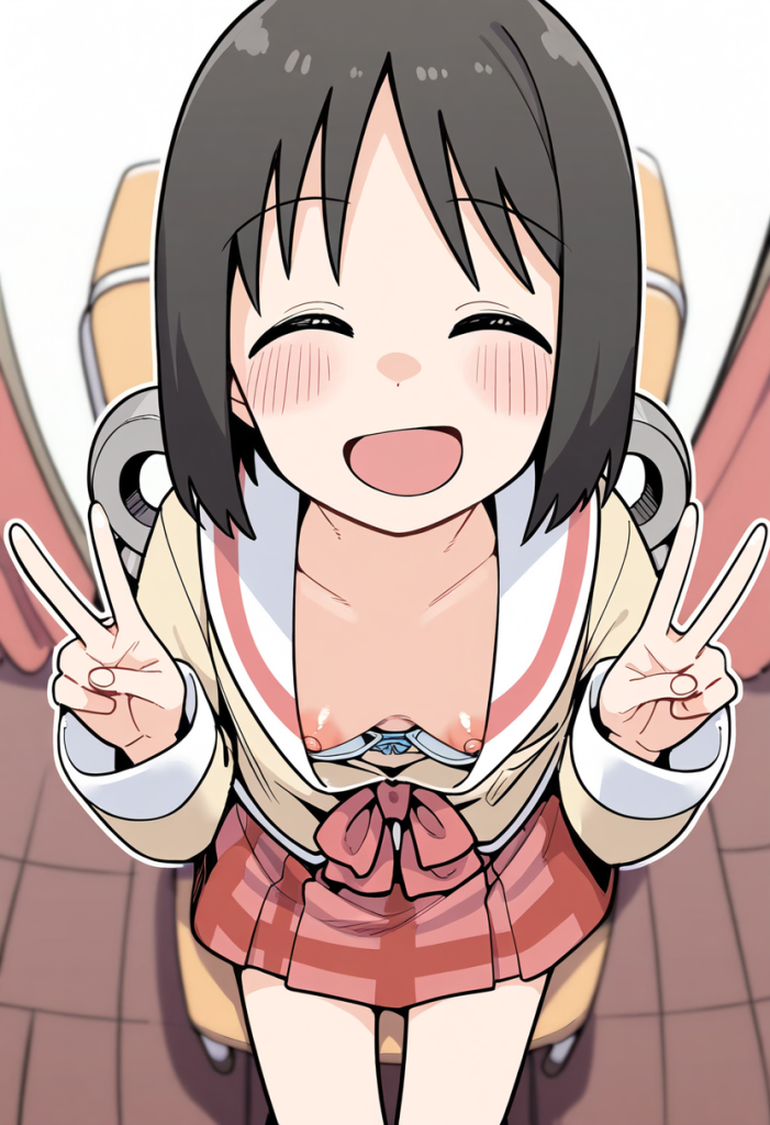 【画像】東雲なのちゃんの胸チラおっぱい♥