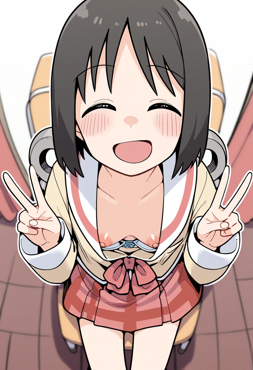 【画像】東雲なのちゃんの胸チラおっぱい♥