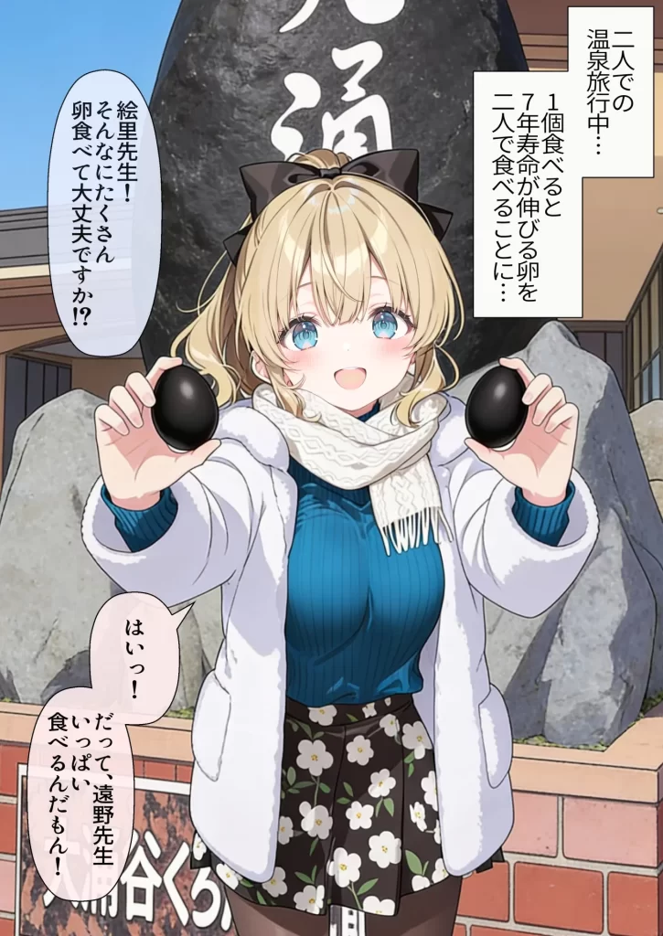 【エロ漫画】高嶺の花だって恋したい！-高嶺の花な先輩教師とマチアプでマッチして恋人になる話-
