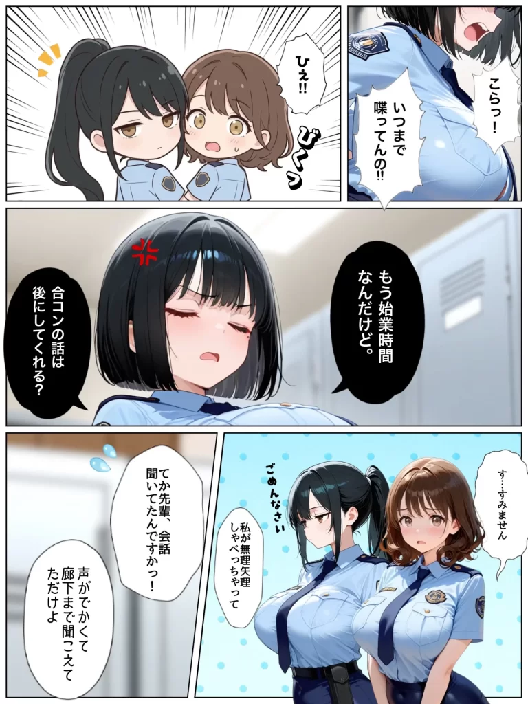 【エロ漫画】男嫌いな新卒警官を監&times;してマゾメス化させた結果