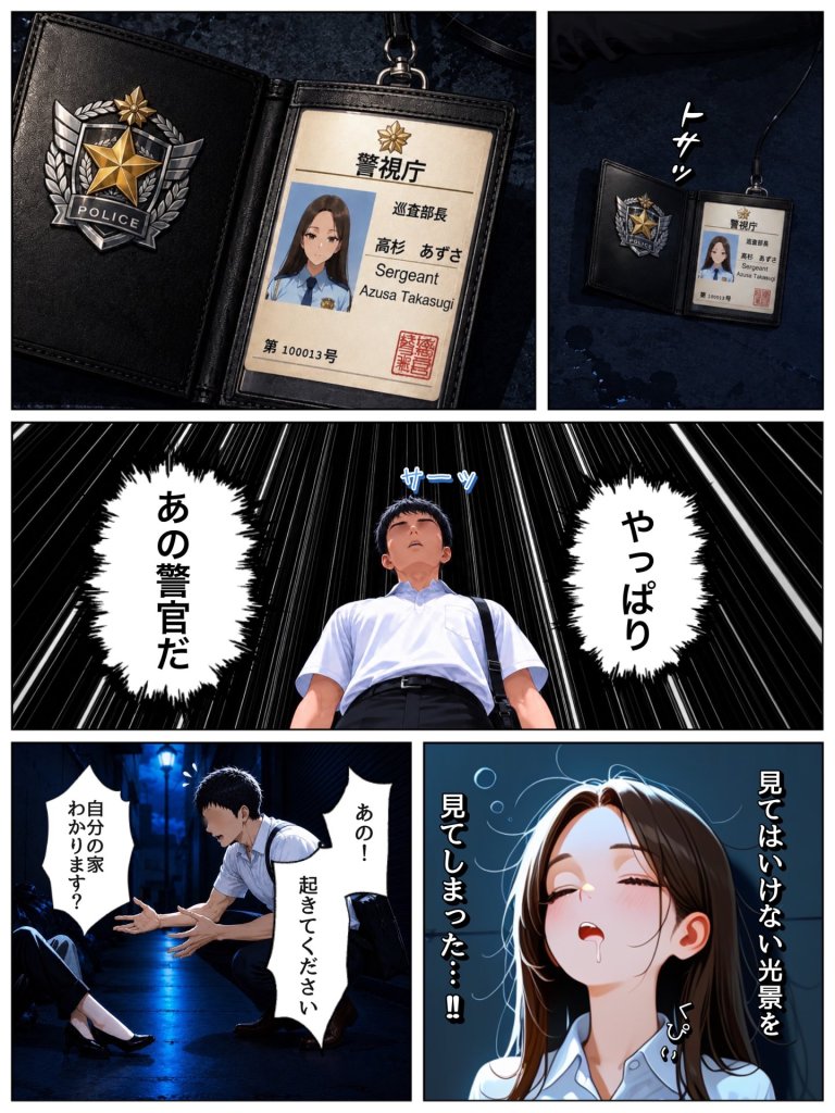 【エロ漫画】実は汚部屋で毎日オナってる生き遅れBBA警官の愛用ディルドと俺のチン〇が激似だったのでセフレ化したら孕ませてしまった話