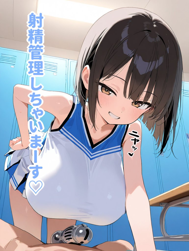 【エロCG集】チア部の爆乳後輩に禁欲生活を強いられる日々から試合に勝ってご褒美中出しえっちさせてもらう話