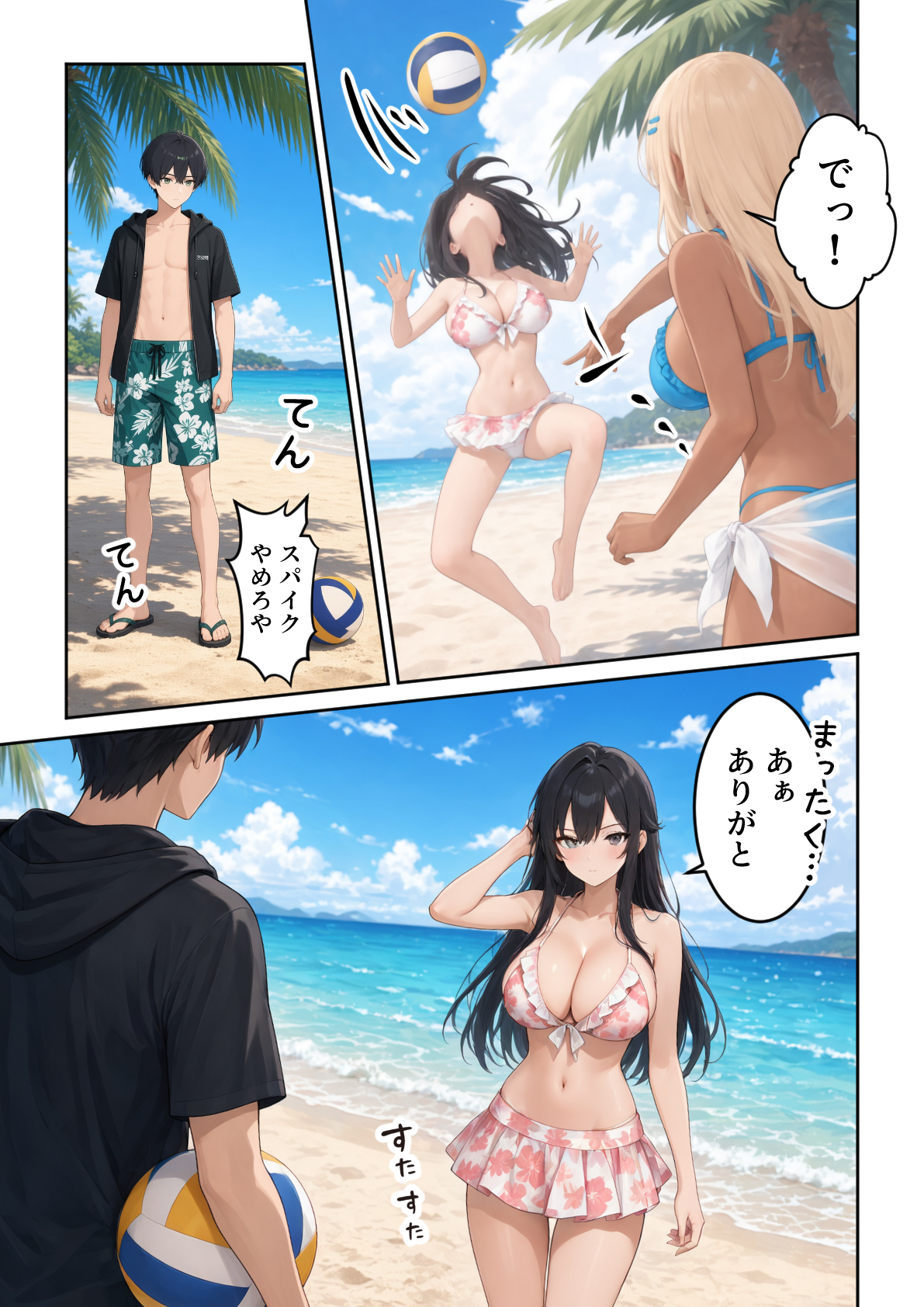 【新作 販売開始】1軍ギャル達にデカちんバレて搾り取られた話 (9/24)