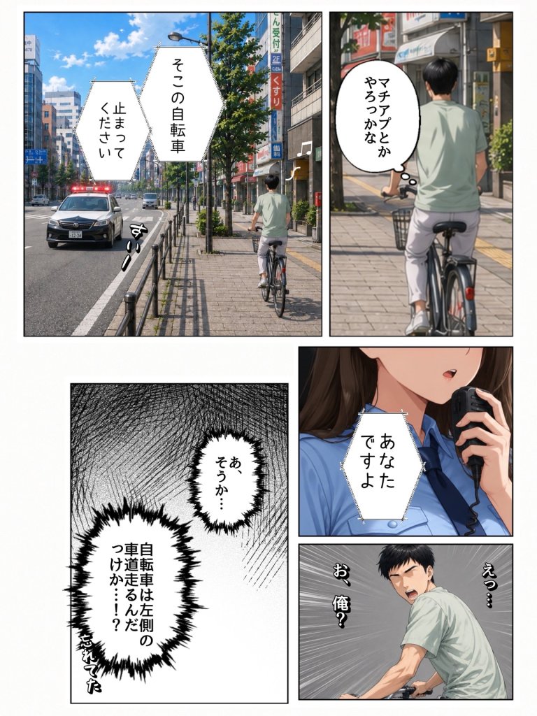 【エロ漫画】実は汚部屋で毎日オナってる生き遅れBBA警官の愛用ディルドと俺のチン〇が激似だったのでセフレ化したら孕ませてしまった話