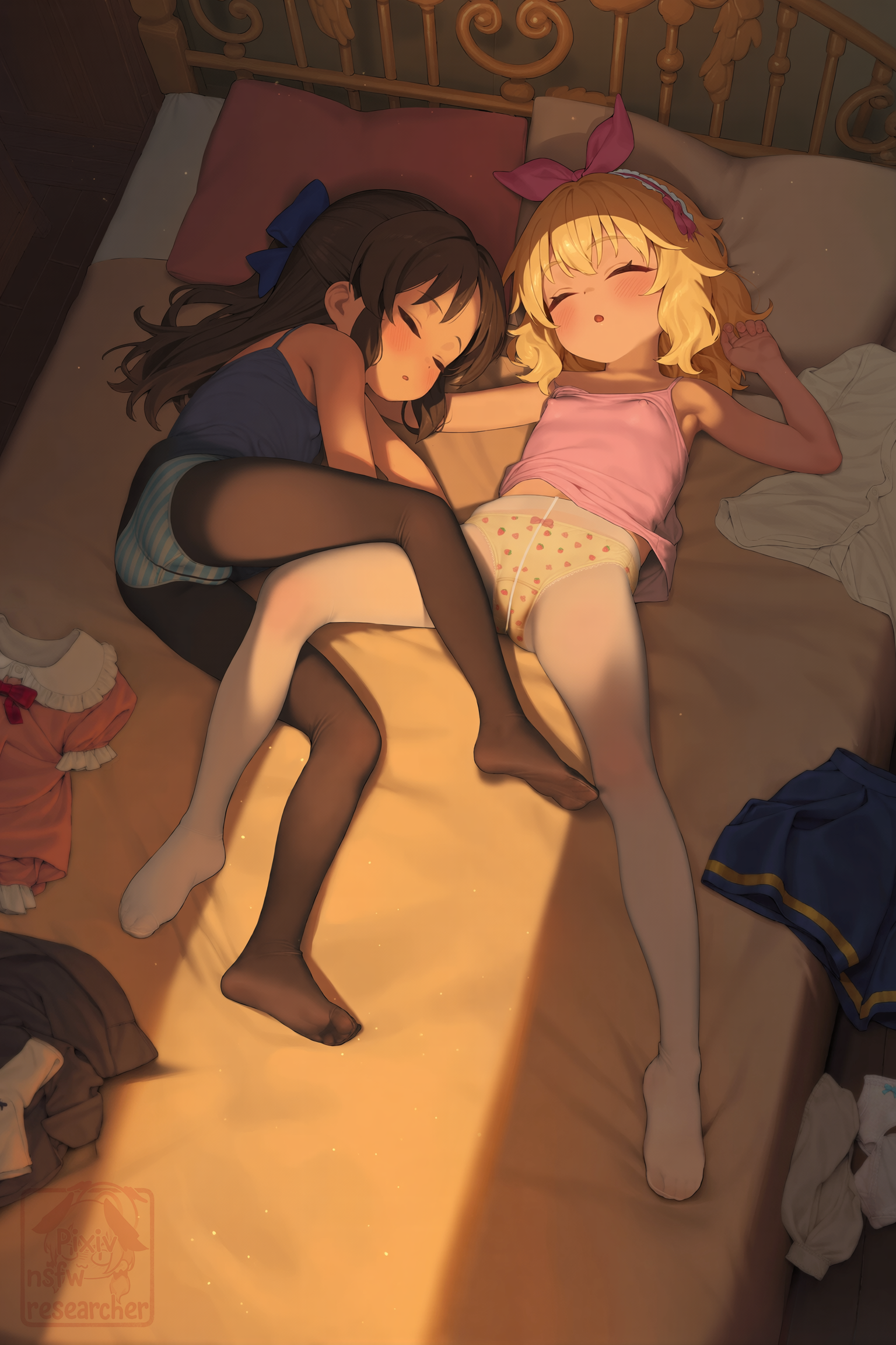 【画像】おねんねしてる橘ありすと櫻井桃華・・・